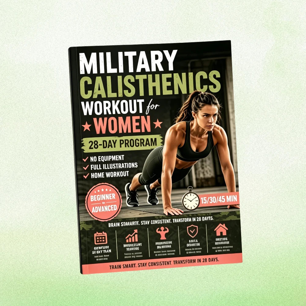 Calisthenics Workout for Women - 28-Day No-Equipment Home Exercise Program NoteBook