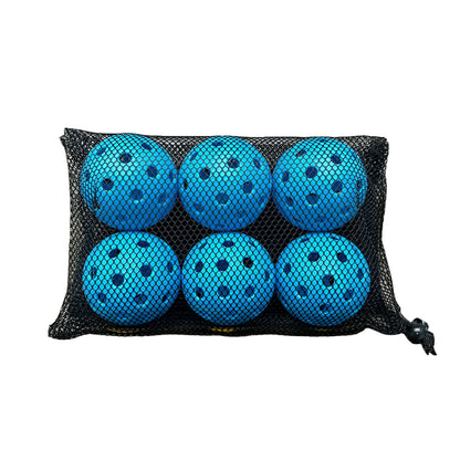 12/6pcs Pickleball 74MM 40 Holes Outdoor Durable Pickleballs 26g per Ball for Competition Pack of Outdoor Pickleballs