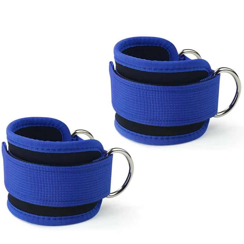 1 Pair Ankle Straps for Cable Machines Resistance Bands Attachment,Gym Cuffs with Stainless Steel D-Ring for Booty Leg Workout