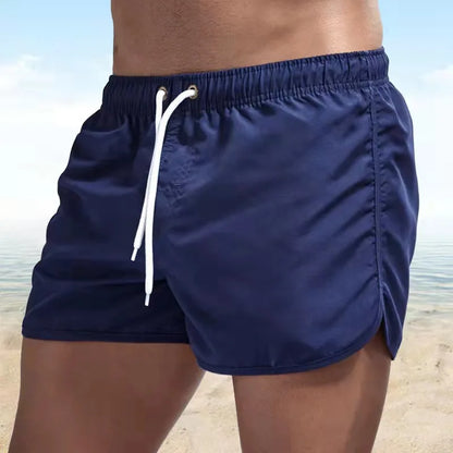 Men's Swim Shorts Swim Trunks Quick Dry Board Shorts Bathing Suit Breathable Drawstring With Pockets for Surfing Beach Summer