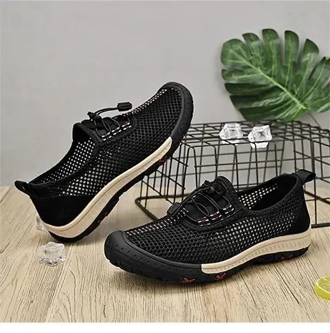2025 Summer Walking Shoes Men Sneakers Sport Lightweight Casual Hiking Shoes Men Breathable Aqua Shoes Man Outdoor Footwea