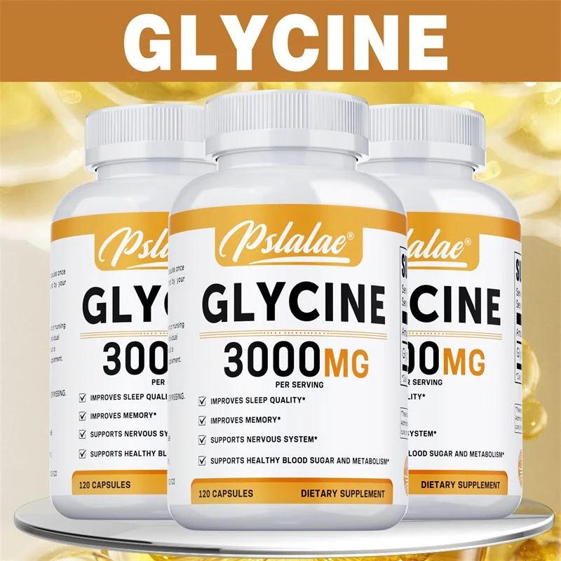 Glycine Supplement - Promotes Restful Sleep, Supports Cognitive Function, Emotional Balance and Neurological Health
