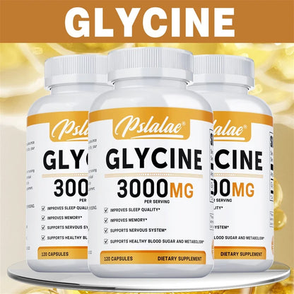 Glycine Supplement - Promotes Restful Sleep, Supports Cognitive Function, Emotional Balance and Neurological Health
