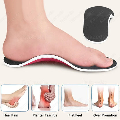 1-6 pairs Orthopedic Insoles for Shoes with Arch Support EVA Insole for Man Woman Relief Plantar Fasciitis Flat Feet Shoes Pads