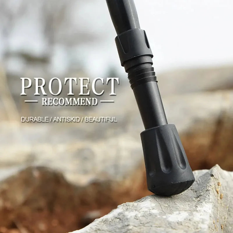 1-10PC Walking Stick Tips Anti-Slip Rubber Tips for Trekking Poles Durable Hiking Stick Tip Protectors Walking Stick Accessories