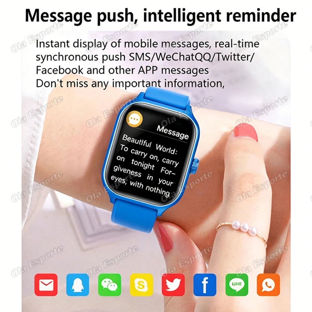 Smart Watch Men 2.01'' AMOLED Screen Waterproof Multiple Sport Mode Fitness HD Bluetooth Call Smartwatch Men Women Bracelet Ht30
