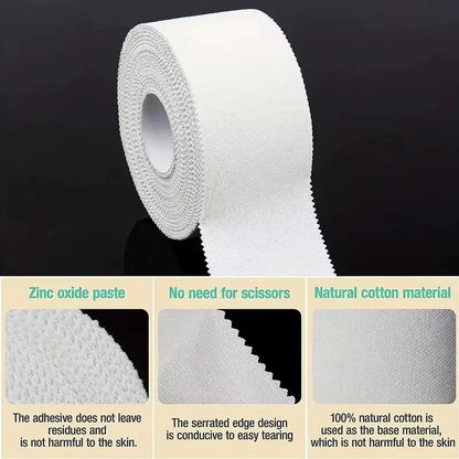 1PC  2.5cm * 9.14m Athletic Trainer Tape Sport Care Tape Sport Strapping Tape Easy To Tear For Sports First Aid Injury Wrap