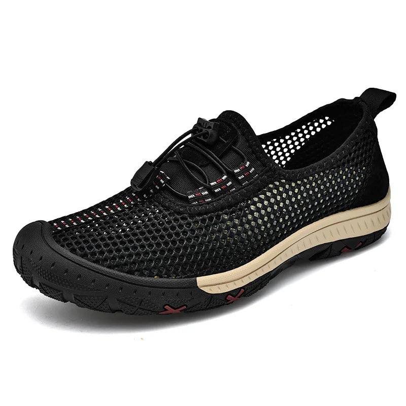 2025 Summer Walking Shoes Men Sneakers Sport Lightweight Casual Hiking Shoes Men Breathable Aqua Shoes Man Outdoor Footwea