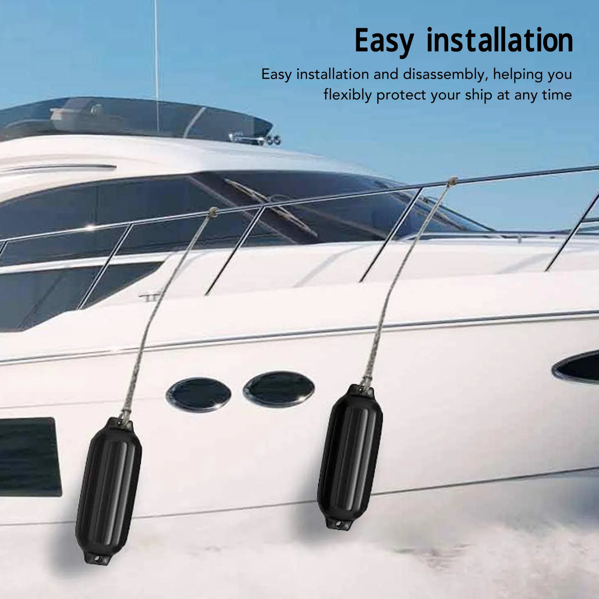 Boat Bumpers Fenders Inflatable Ribbed Marine Dock Bumper Buoys Boat Bumper For Yachts Boats Fishing Boats Accessories