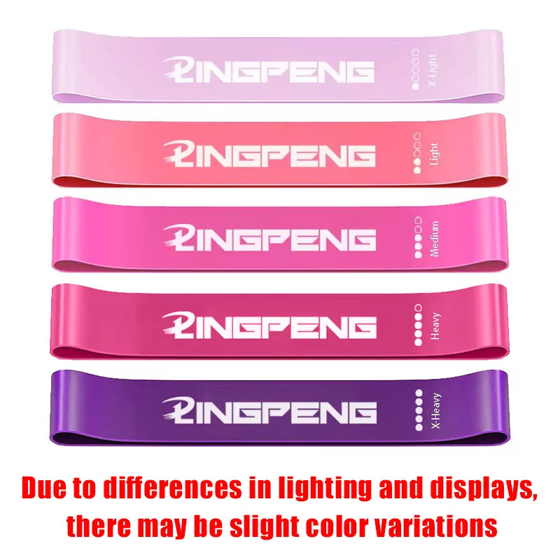 Portable Fitness Workout Equipment Rubber Resistance Bands Yoga Gym Elastic Gum Strength Pilates Crossfit Women Weight Sports