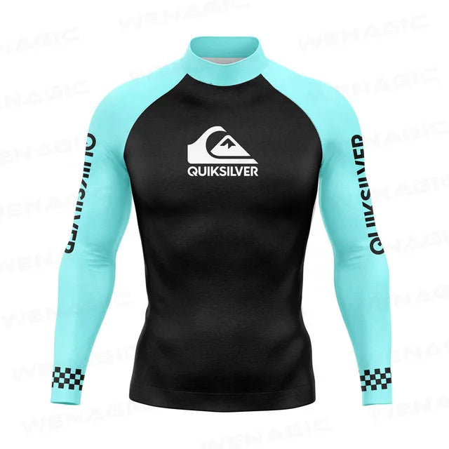 Swimming Suit for Men 2026 New Long Sleeve Bathing Suit Quick-Drying Rash Guard Sun Protection