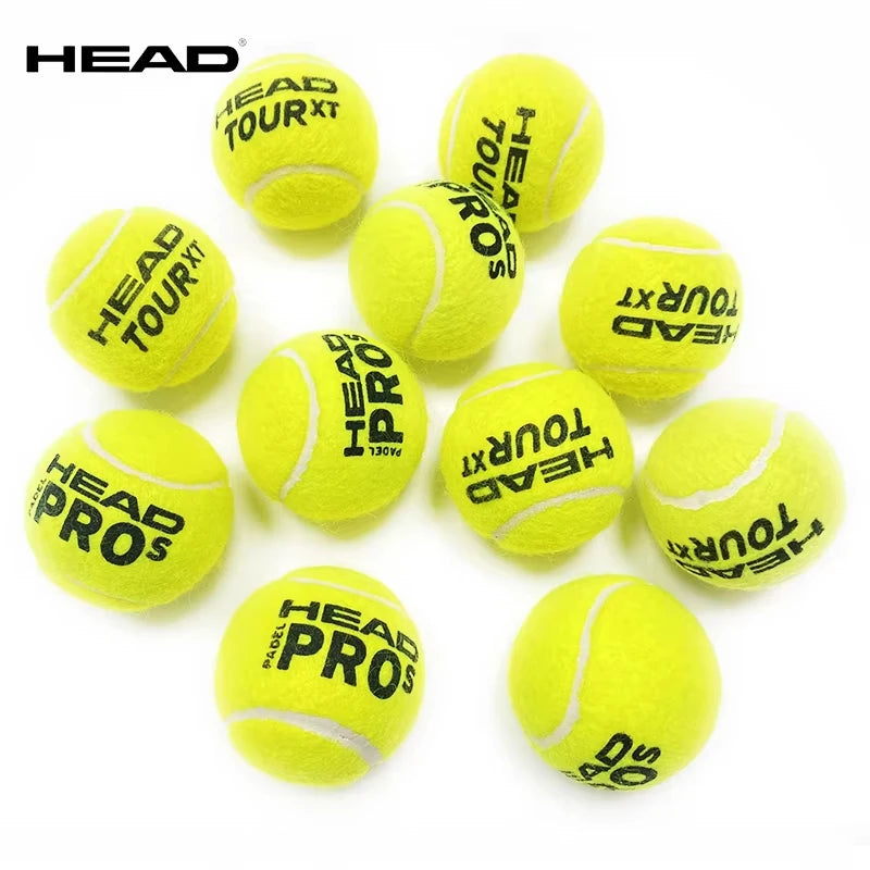 HEAD Tennis Ball 3/6/9PCS Wool Rubber Training Balls High Elasticity Match Balls Durable Excesice Tennis (Random model)