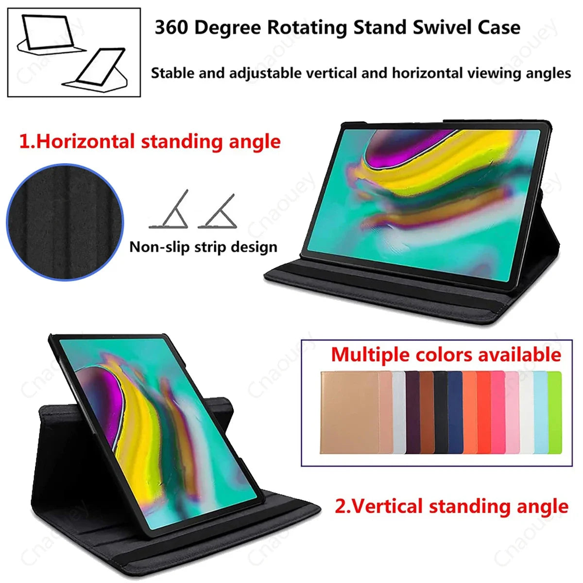 Case For OPPO Pad Air10.36inch Case 360 Rotating PU Leather Stand Case for OPPO Pad 11inch Pad2 11.6inch Auto Sleep/Wake Coque
