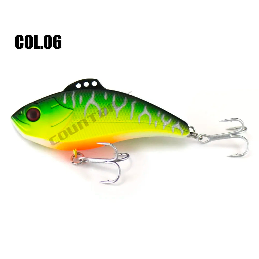 Countbass Vibration Bait Sinking Fishing Lure for Saltwater Angler's Lure Lipless Crankbait Hard Bait Wobbler Leurre 70mm 19.2g
