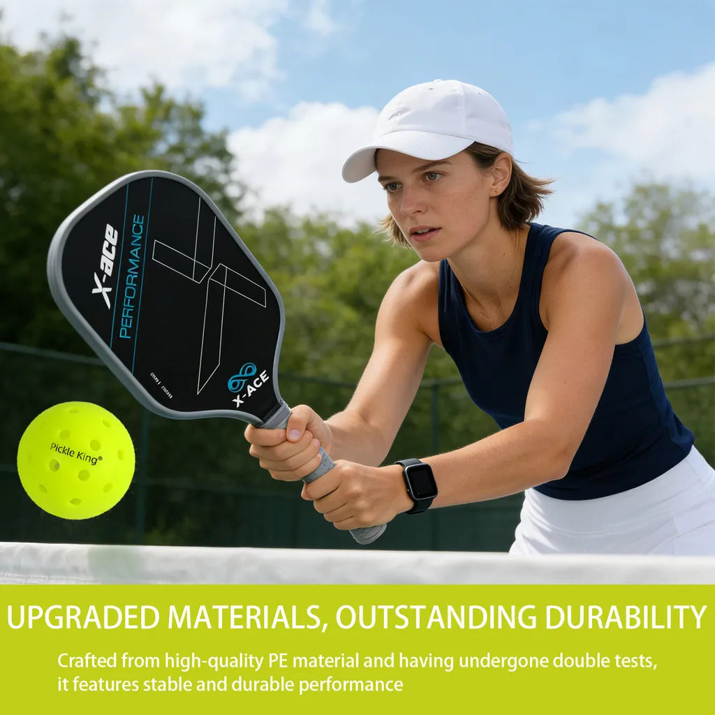 Pickleball Ball 40 Hole,6/12/24/30Pcs,Professional Competition Training for Pickleball, Stable Flight, Pickle King Ball