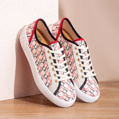 Women's Walking Shoes 2026 Spring New Collection Women's Simple Lace up Outdoor Shoes