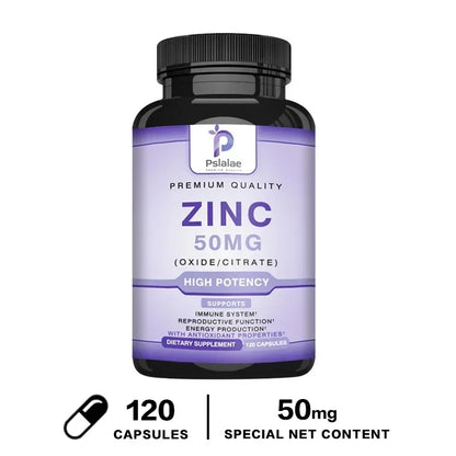 Zinc Supplements - Enhances Immune Function, Promotes Skin Health, Improves Sleep, and Maintains Bone Marrow Health