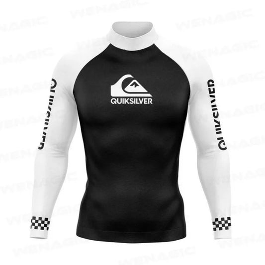 Swimming Suit for Men 2026 New Long Sleeve Bathing Suit Quick-Drying Rash Guard Sun Protection