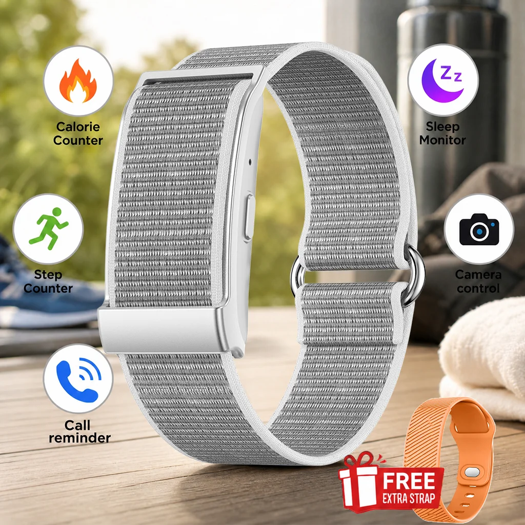 TG29 Screenless Fitness Tracker Smart Band, 107 Sport Modes, Up to 25-Day Battery, IP68 Water Resistant, Lightweight Adjustable