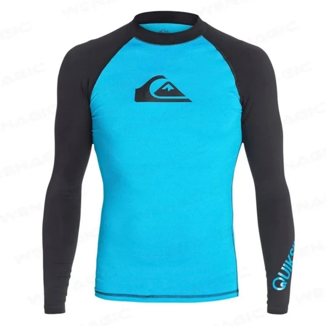 Swimming Suit for Men 2026 New Long Sleeve Bathing Suit Quick-Drying Rash Guard Sun Protection