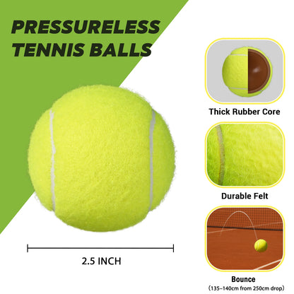 INSUM 20 Pack Tennis Balls - Training Practice Balls for Beginners - Pet Dog Toy Balls