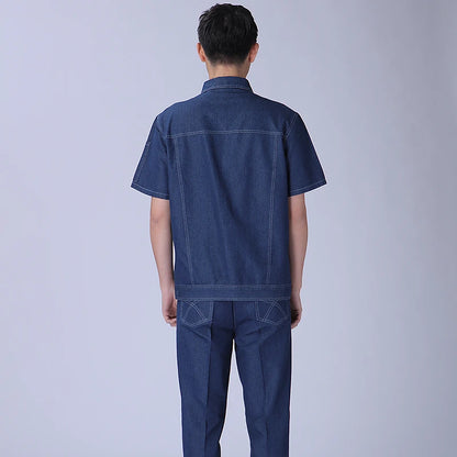 Working Clothes For Men Men's Overalls Work Wear Clothing Overalls Workwear Workshop Uniforms Mechanic Man Print Logo