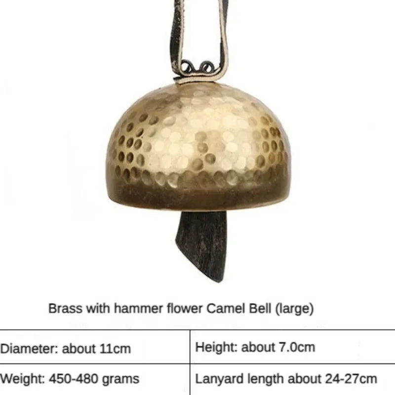Handmade Brass Bell Meditation Copper Bells Outdoor Wind Chimes Sound Healing Chakra Mindfulness Musical Instruments Percussion