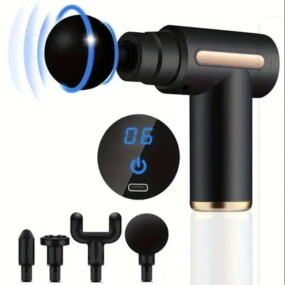 30 Level Massage Gun Fascia Deep Muscle Relax Body Neck Massager Electric Fitness Equipment Noise Reduction Male Female