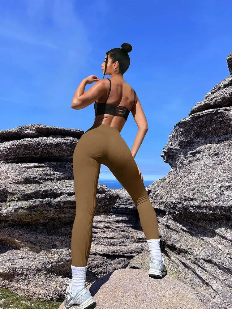 Winter High Waist Women's Yoga Pants Butt Lifting Casual Trousers Comfortable Stretchy Fabric Faionable Ladies' Pants