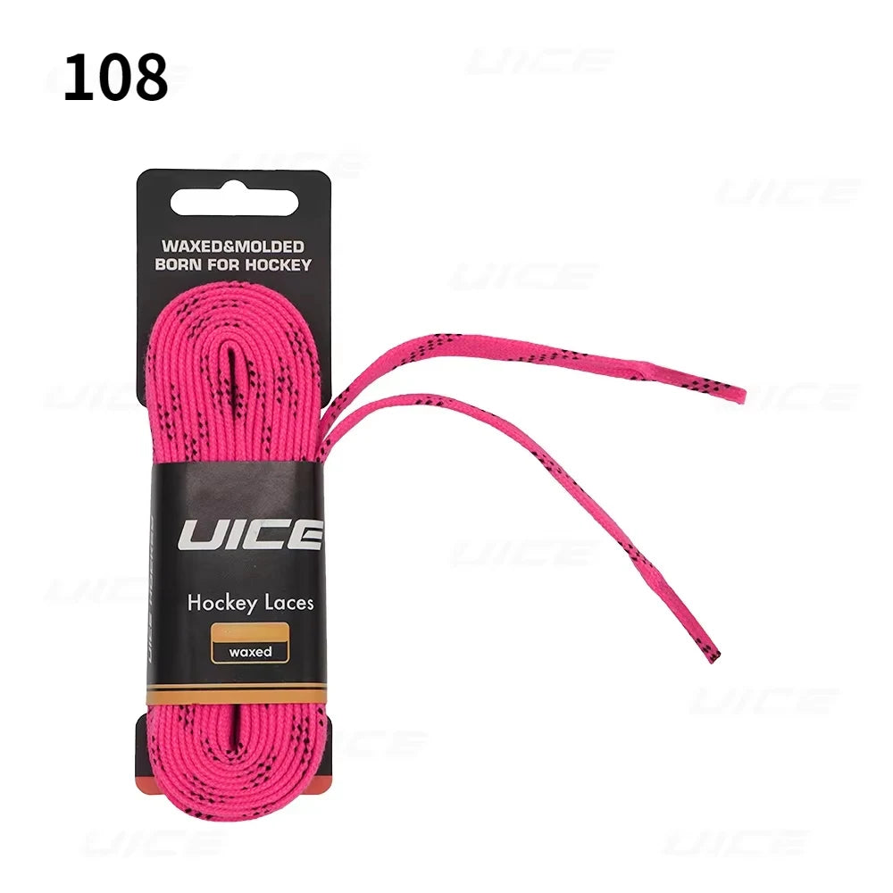 UICE Ice Hockey Skate Laces 84/96/108/120inch Skates Hockey Shoe Lacer Dual Layer Braid Reinforced Hockey Accessories