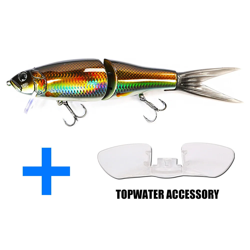 B&U Topwater Floating Fishing Lures joint body Glide Swimbaits Hard Baits Wobblers For Bass Pike