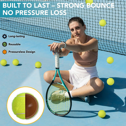 INSUM 20 Pack Tennis Balls - Training Practice Balls for Beginners - Pet Dog Toy Balls