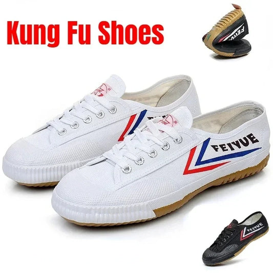 2026 New Men Canvas Shoes Unisex Kung Fu Wushu Shoes Men Fashion Comfortable Training Sneaker Lace-Up Soft Sole Men Tennis Shoes
