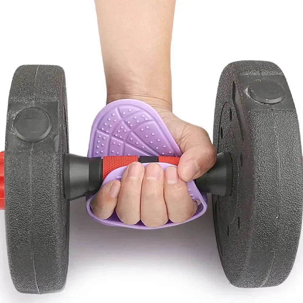 1Pair Silicone Weight Lifting Grip Pads Gloves Non-Slip Palm Protection Hand Grips for Unisex Dumbbell Pull-up Strength Training
