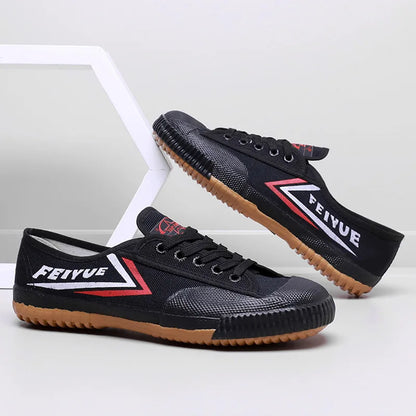 2026 New Men Canvas Shoes Unisex Kung Fu Wushu Shoes Men Fashion Comfortable Training Sneaker Lace-Up Soft Sole Men Tennis Shoes