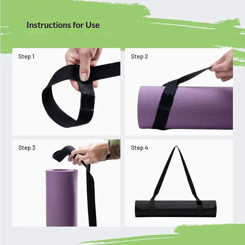 Adjustable Yoga Mat Bundle Storage Strap Shoulder Carry Straps With Thickened Carrier Fitness Strap For Yoga Mats Gym Equipment