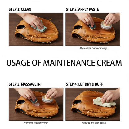 Glove Leather Conditioner - Use on Baseball Gloves, Softball Gloves, and Other Leather Sports Equipment Portable