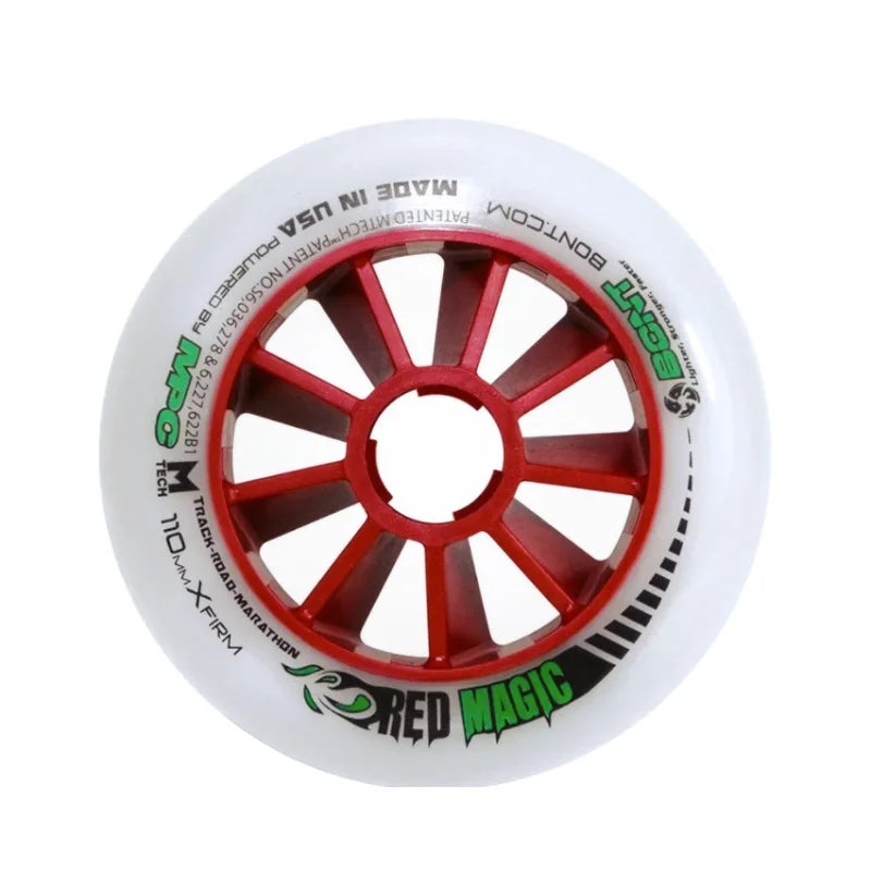 8 Professional 2 Layers MPC Red Magic Black Magic XXFirm Xfirm 80mm 90mm 100mm 110mm Inline Speed Race Skating Wheel Roller Tire