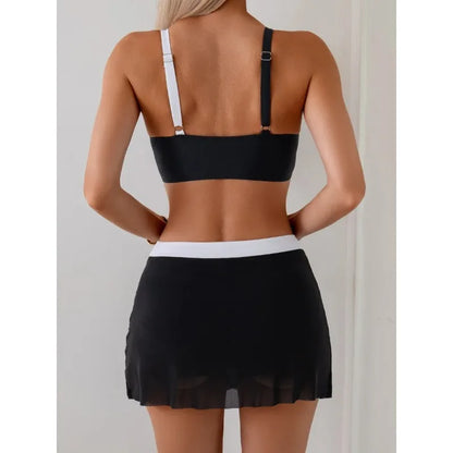Women Bathing Suit Two Piece Breathable Fabric Women Swimsuit Separate Design Polyester Texture Suitable for Swimming