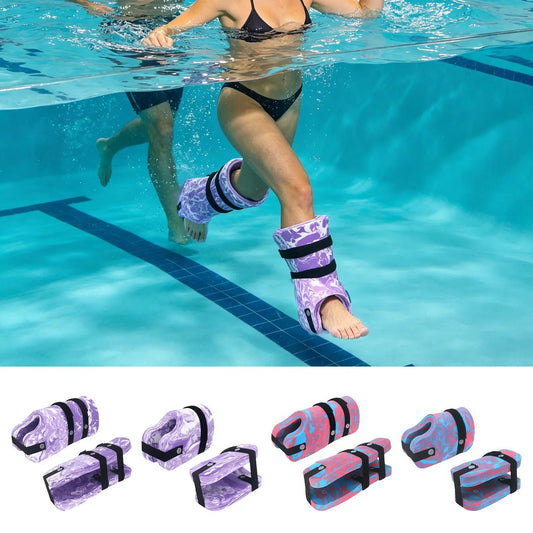 2 Pieces Adjustable Water Aerobics Ankle Weights For Pool Equipment Aquatic Exercise Ankle Weights For Home Gym Workout Spa