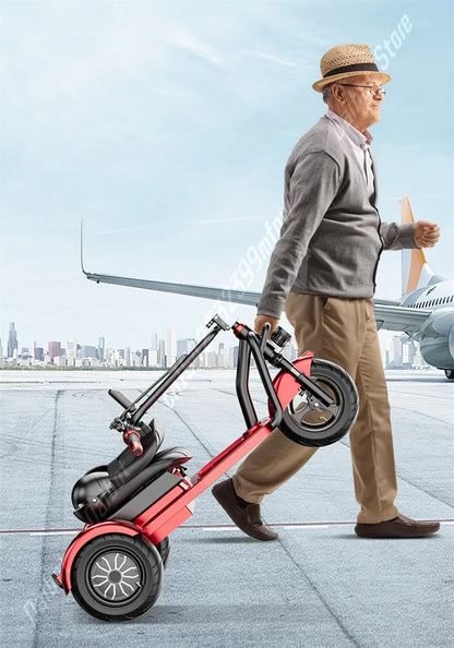 Lightweight Mobility Scooter Tricycle Foldable For Elders With Removable Battery/Anti Theft Family Electric Scooter For Seniors