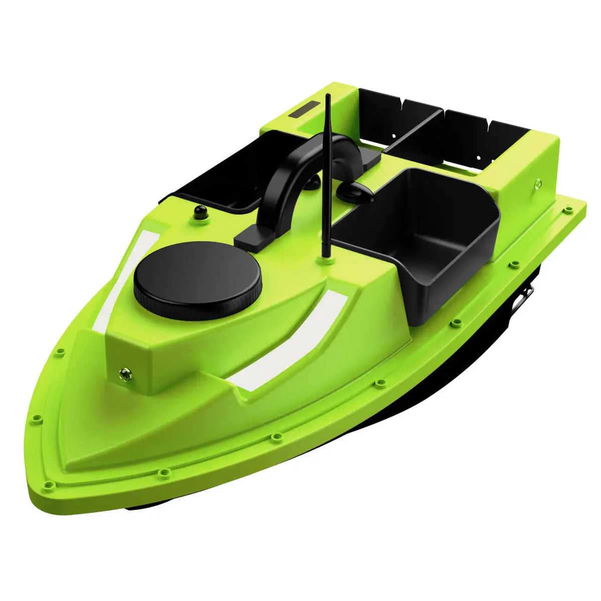 GPS Fishing Bait Boat With Fish Finder - Large Battery RC Remote Control Boat For Bass Lure Fishing, New Durable Plastic Design