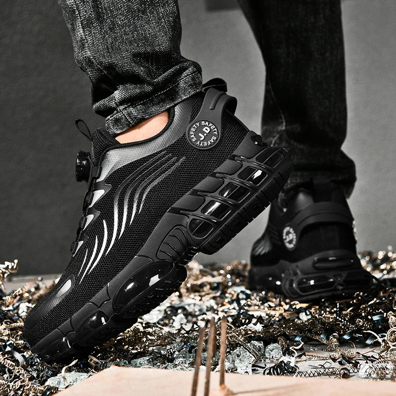 Men Work Safety Shoes Anti-puncture Working Sneakers Male Indestructible Work Shoes Men Boots Lightweight Men Shoes Safety Boots