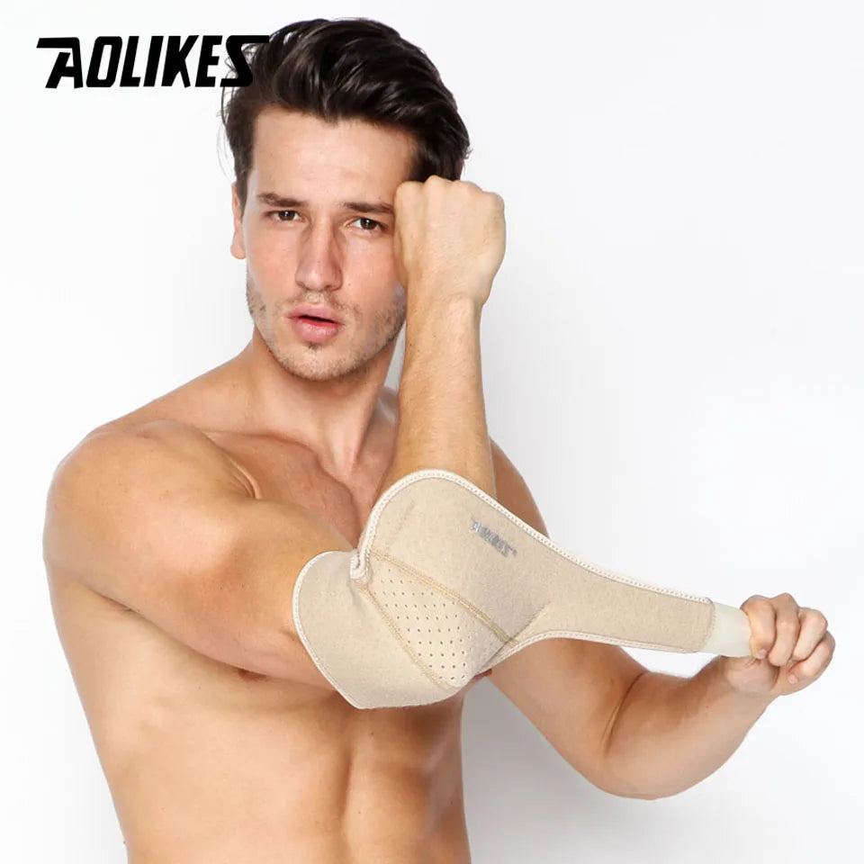 AOLIKES 1PCS Elbow Brace, Reversible Support Wrap for Joint, Arthritis Pain Relief, Tendonitis, Sports Injury Recovery