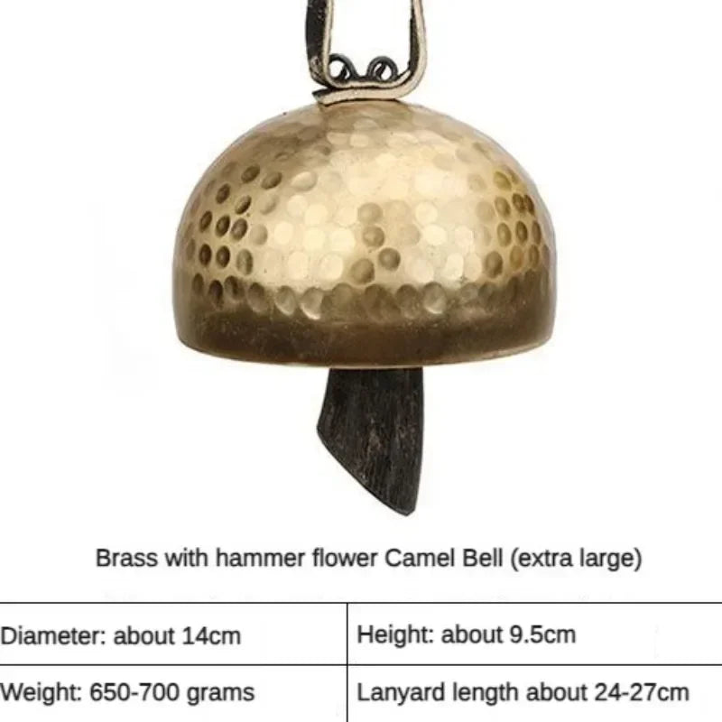 Handmade Brass Bell Meditation Copper Bells Outdoor Wind Chimes Sound Healing Chakra Mindfulness Musical Instruments Percussion