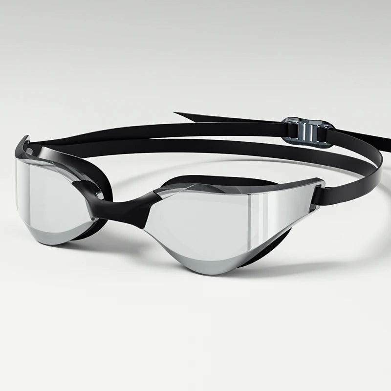 Professional Adult Racing Swim Goggles - High Definition, Waterproof, Anti-Fog, Wide-Angle Lenses with Adjustable Strap