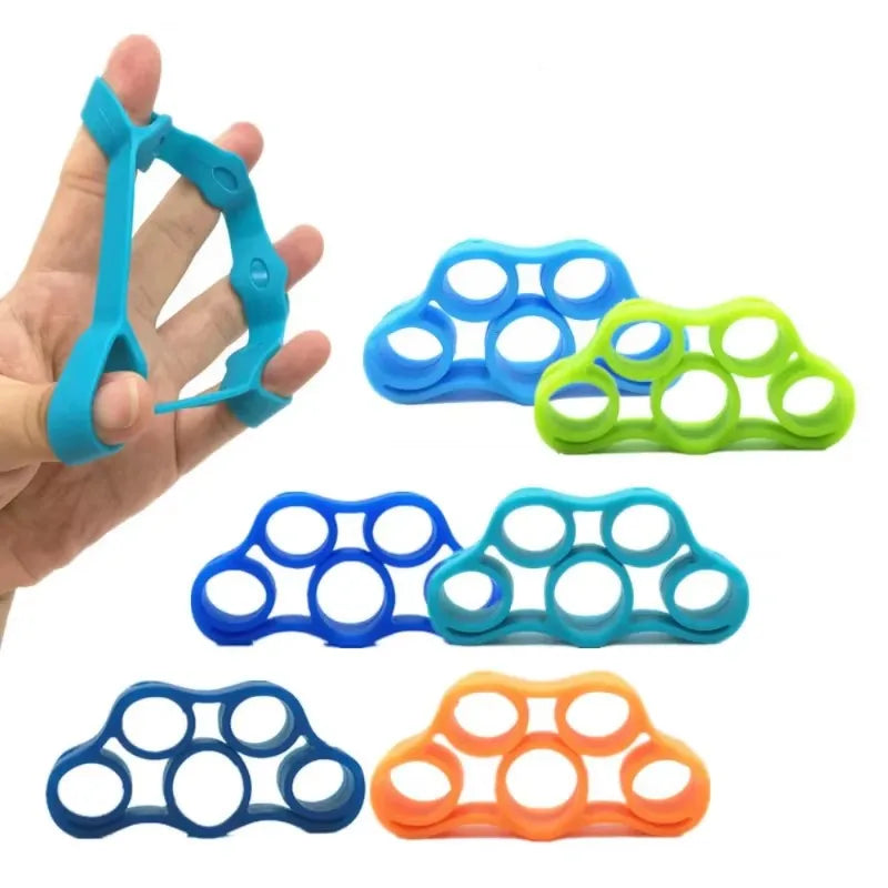 1/8pcs Silicone Finger Grip, Resistance Band, Wrist Stretcher, Elastic Five Finger Expander, Strength Training Device, Exercise