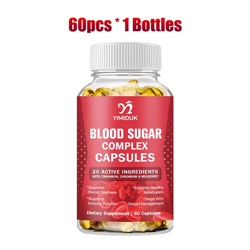 Blood Sugar Complex Supplements, with Cinnamon, Turmeric, Supports Healthy Blood Sugar Healthy Energy Levels, Metabolism