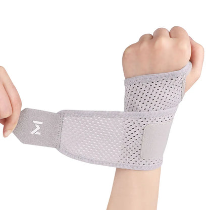 GTUBIKE 1PCS Breathable Wrist Support Brace for Gym/Work - Adjustable Compression Sleeve, Arthritis & Carpal Tunnel Relief