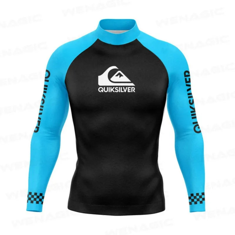 Swimming Suit for Men 2026 New Long Sleeve Bathing Suit Quick-Drying Rash Guard Sun Protection